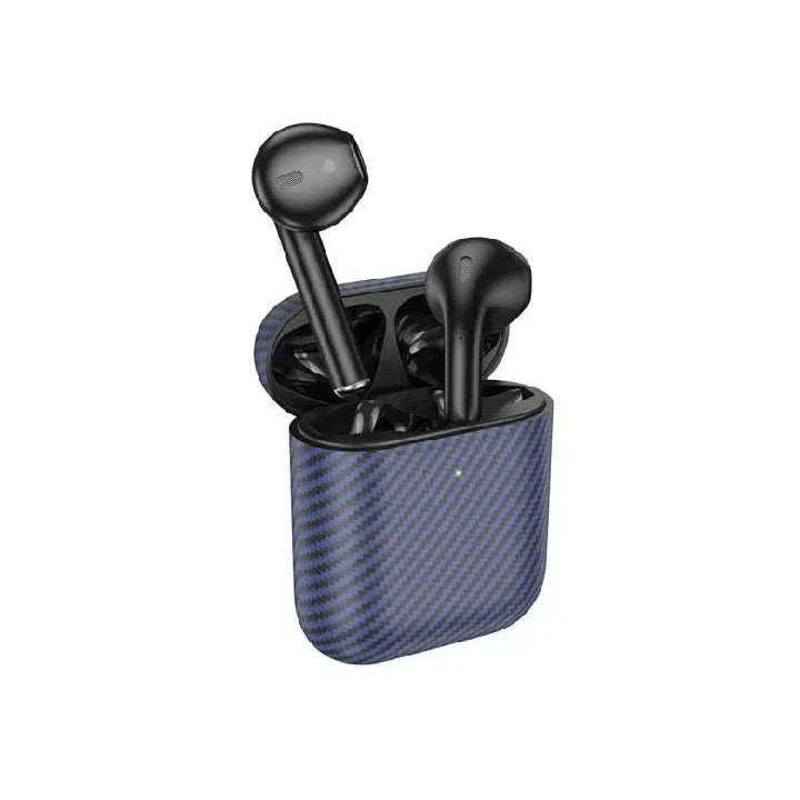 Hoco EW41 Plus True wireless stereo headset(carbon fiber pattern version) - blue
