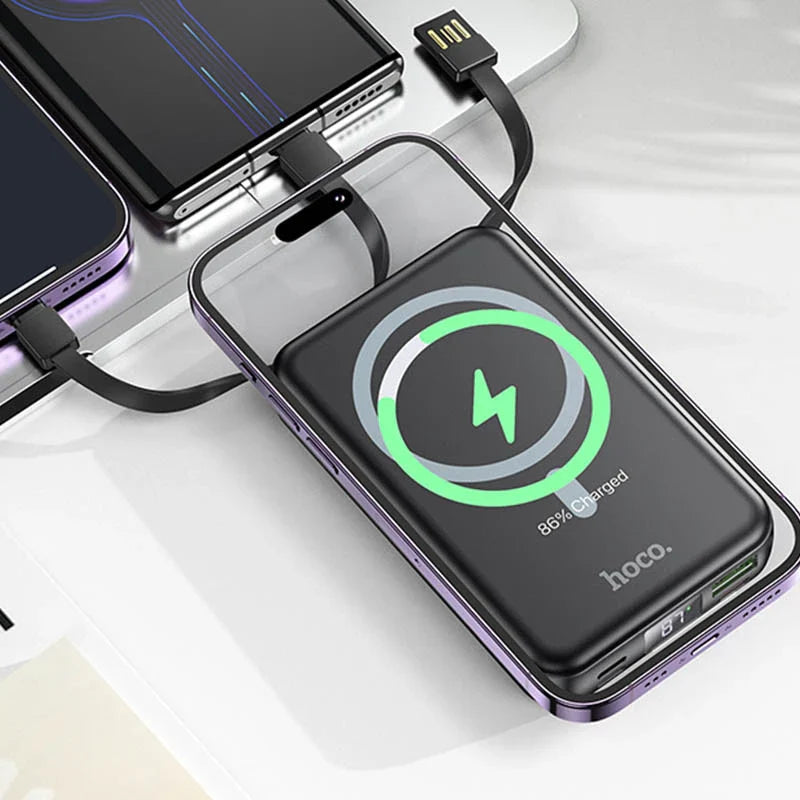 Hoco Fully Compatable Magnetic Power Bank 22.5w 10000mah (DB59) – Black
