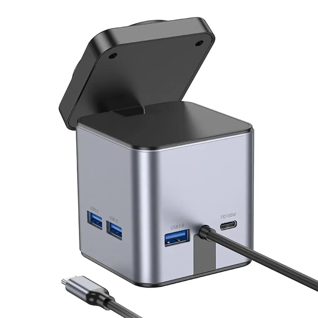 Hoco HB49 – 9in1 Magnetic Wireless Fast Charging Station – PD100W Type-C to HDMI