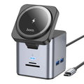 Hoco HB49 – 9in1 Magnetic Wireless Fast Charging Station – PD100W Type-C to HDMI