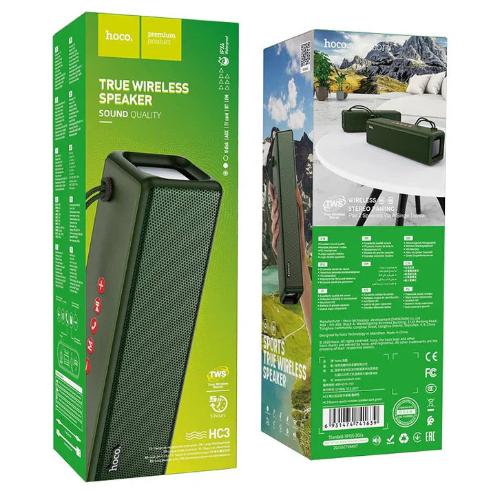 Hoco HC3 Bounce sports wireless speaker - Dark Green