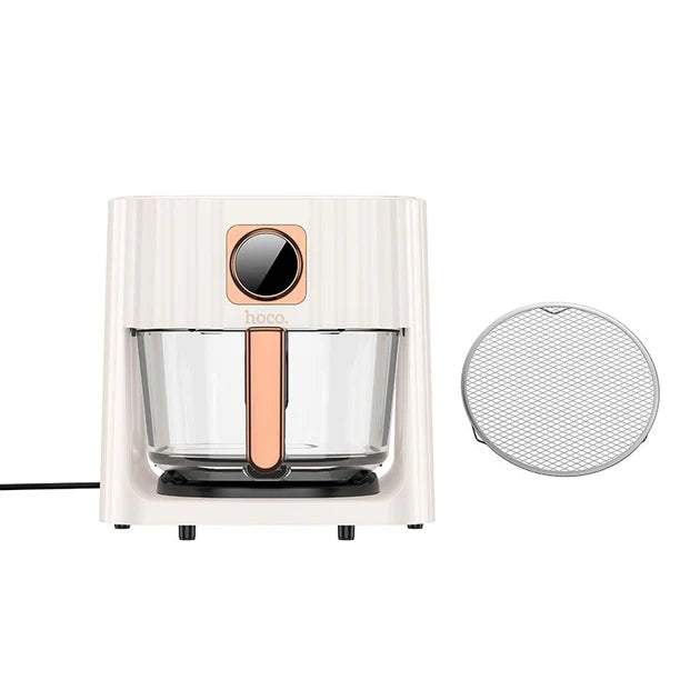 Hoco HE22 Borosilicate Glass Air Fryer with Touch Screen 1100W 4.5L