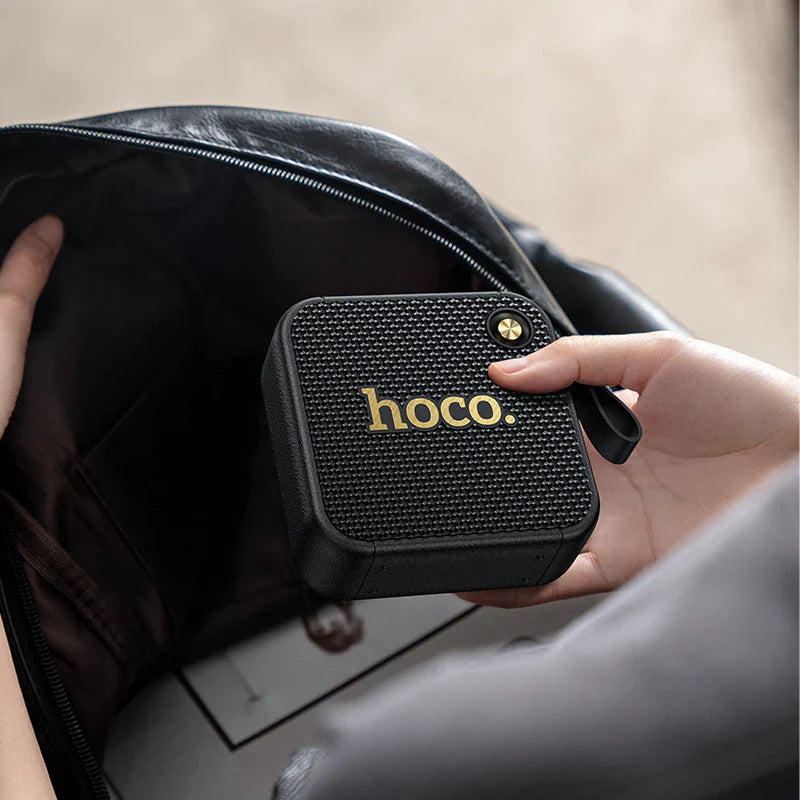 Hoco HT1 Premium Wireless Sports Speaker – 8W Portable Bluetooth Sound with TF, USB & AUX Support - White