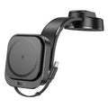 Hoco HW24 Might Retractable Magnetic Wireless Fast Charging Car Center Console Holder – Black