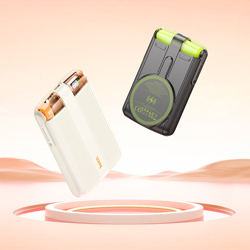 Hoco Power bank J127B Mecha PD20W + QC3.0 wireless charging 10000mAh – White