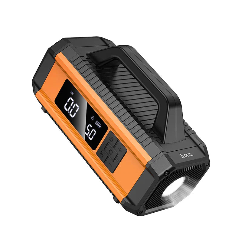 Hoco QS4 Air Pump with Emergency Start Power Bank 10000mAh - Multi-Function Portable Power