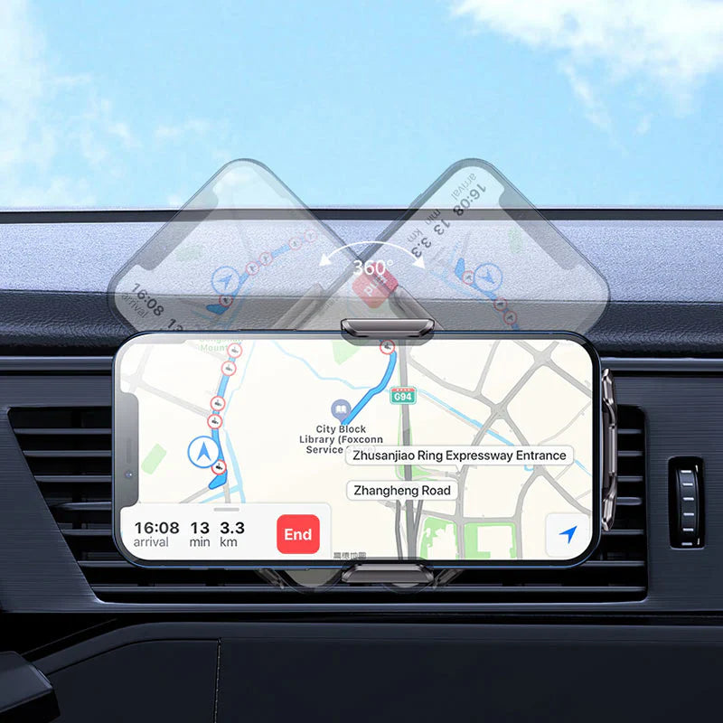 Hoco S45 Energia Car Wireless Charger – Dashboard & Air Vent Mount