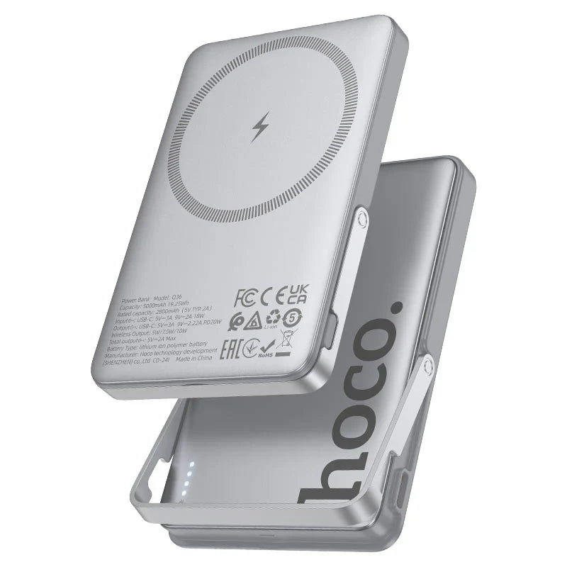 Hoco Sunlight Power Bank – PD 20W Wireless Charging 5000mAh