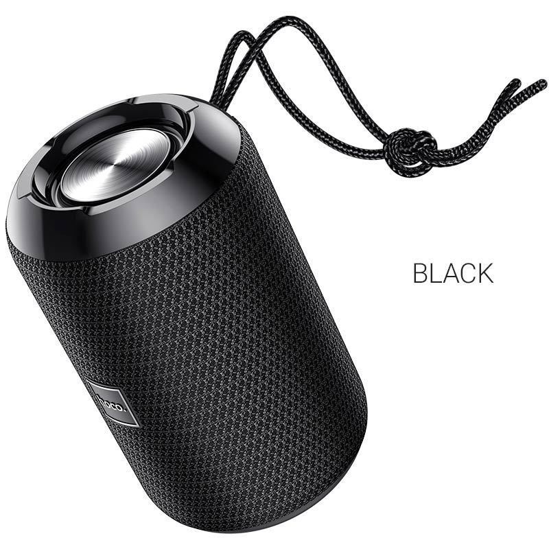Hoco Trendy Sound Wireless Speaker 5W Portable Sports Bluetooth Speaker with TWS & Multi-Input Playback - Black