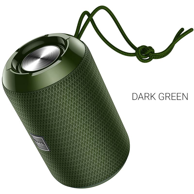 Hoco Trendy Sound Wireless Speaker 5W Portable Sports Bluetooth Speaker with TWS & Multi-Input Playback - Green