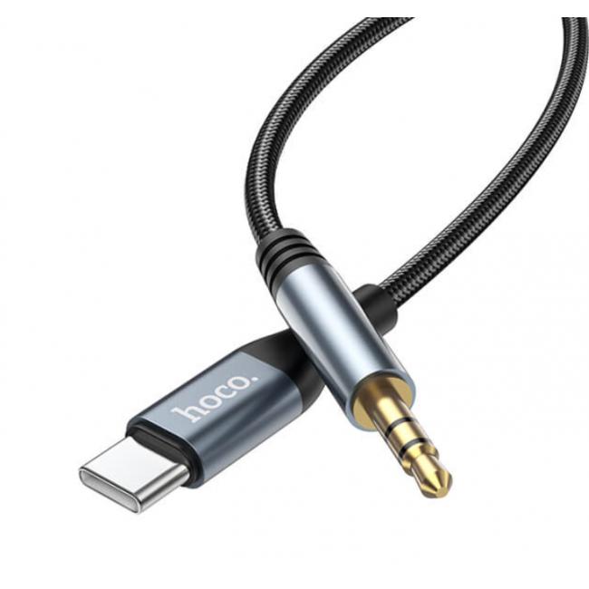 Hoco Type-C to AUX Digital audio conversion cable DUP03 1m Black