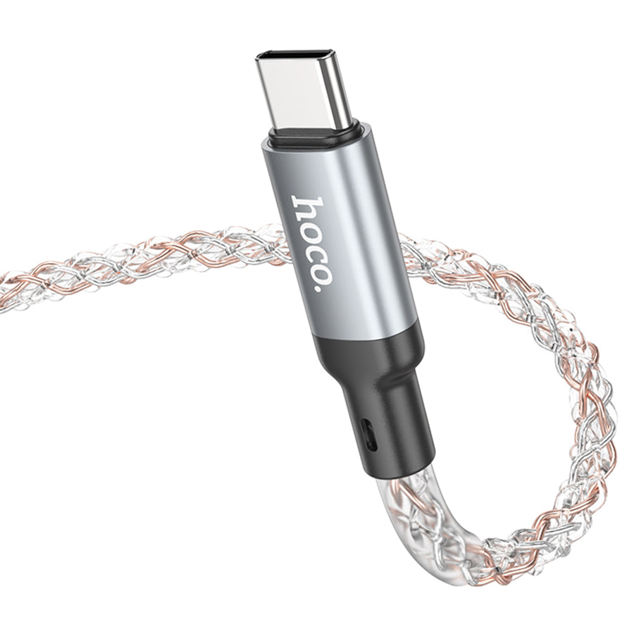 Hoco U112 Shine charging data cable for iP 1M - Gray