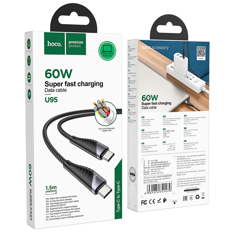 Hoco Cable Type-C to Lightning U95 Freeway PD charging data sync