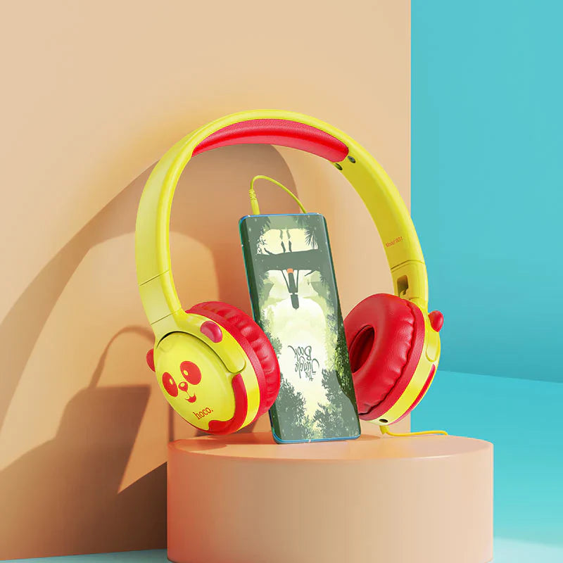 Hoco W31 Children’s Headphones – Safe Sound for Kids Yellow