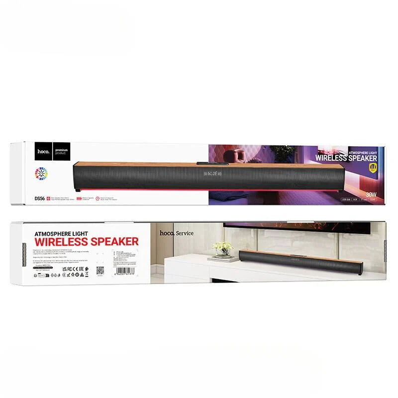 Hoco Wireless Sound Bar Bluetooth Speaker – 30 W Output, Multi-Input