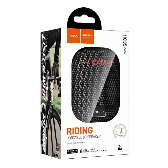 Hoco Wireless Sports Speaker 5W Portable Bluetooth Sound Box - Black