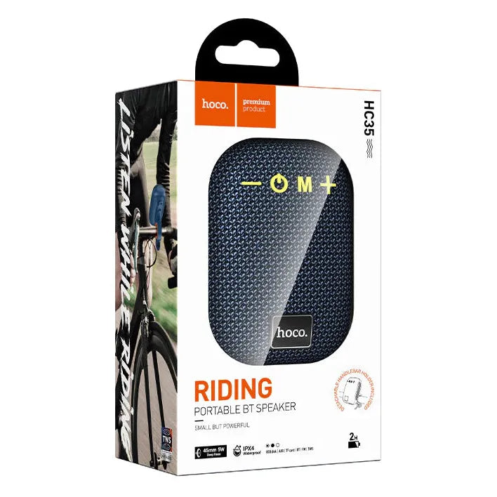 Hoco Wireless Sports Speaker 5W Portable Bluetooth Sound Box - Navy Blue