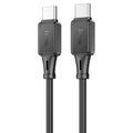 Hoco X101 Assistant 60W silicone charging data cable Type-C to Type-CHoco X101 Assistant 60W silicone charging data cable Type-C to Type-C