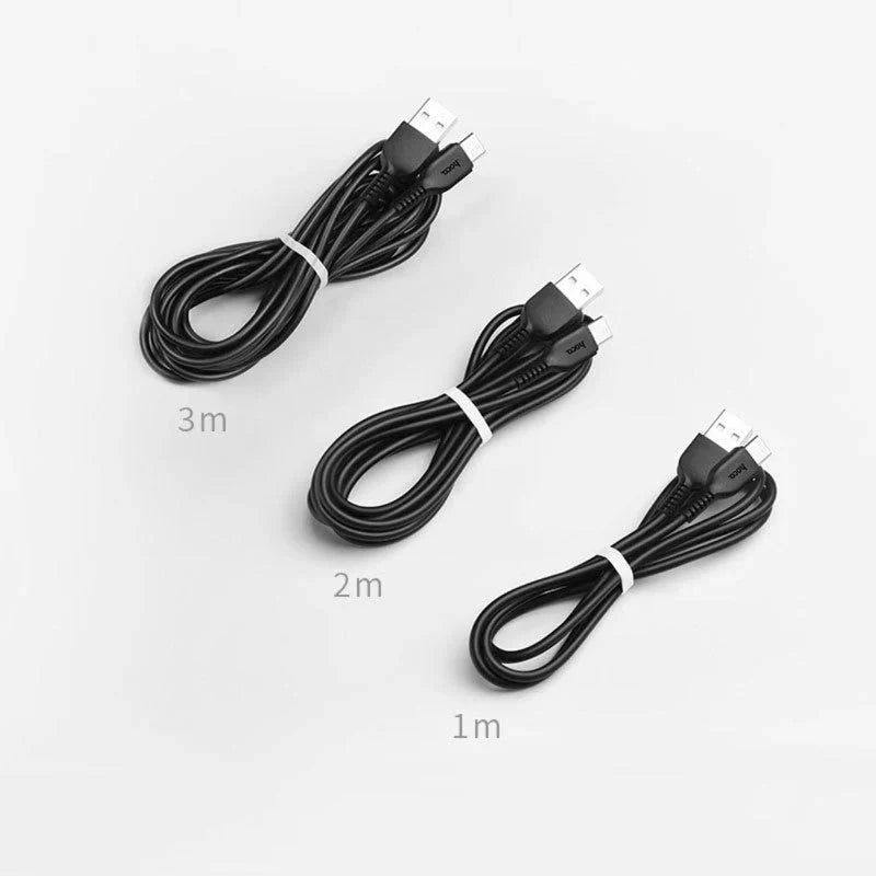 Hoco X20 Flash Charging Data Sync Cable - USB-C / 3 Meters / Black