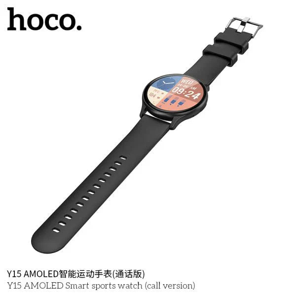 Hoco Y15 AMOLED Smart sports watch(call version) - silver
