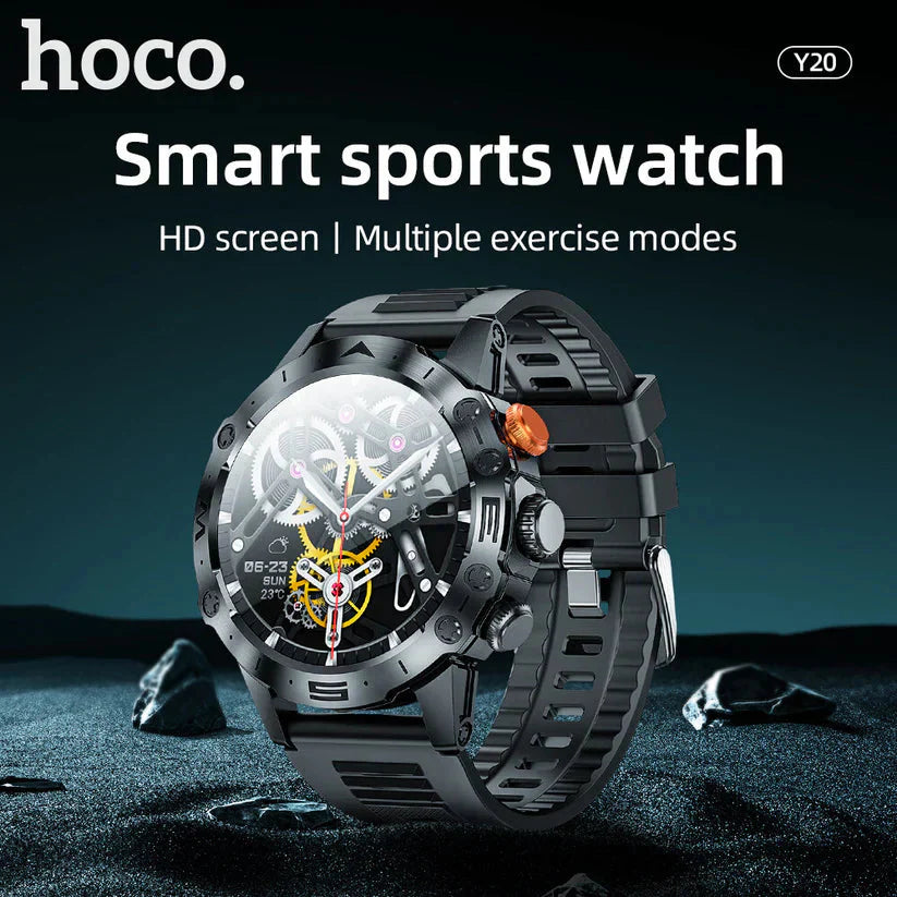 Hoco Y20 Sports Smart Watch - Black