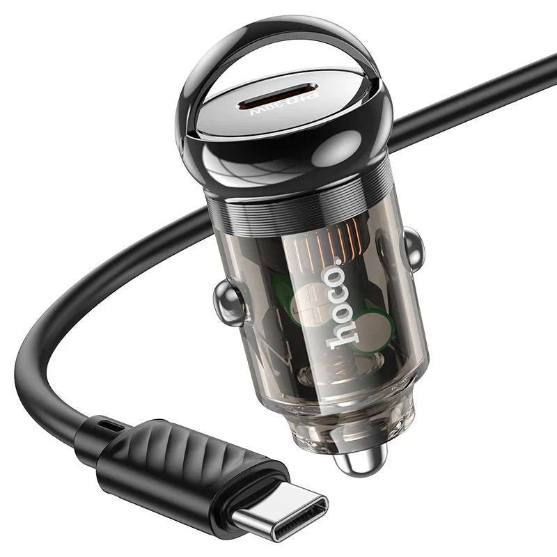 Hoco Z53 Sight single port PD30W car charger - Black