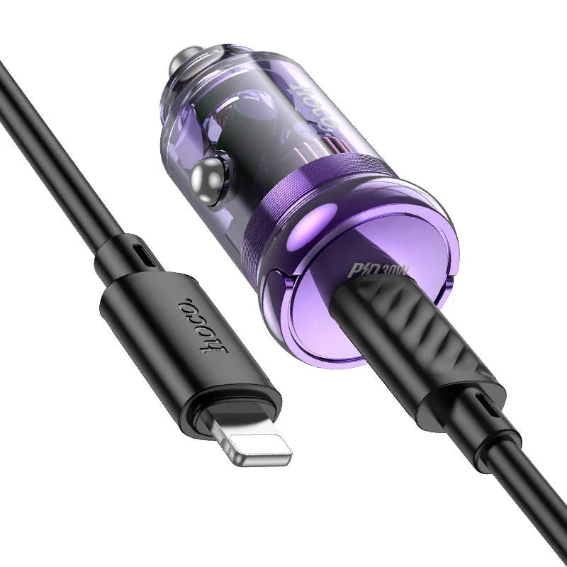 Hoco Z53 Sight single port PD30W car charger - Black