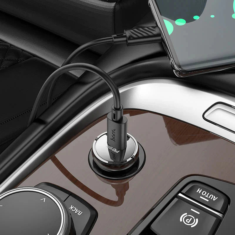 Hoco Z53 Sight single port PD30W car charger - Black