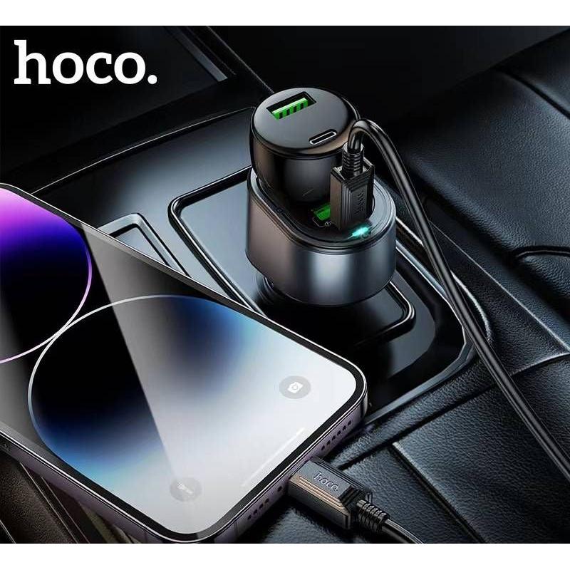 Hoco Z56 35 Watt USB-C Car Charger with Dual Port & Cigarette Lighter - 240W