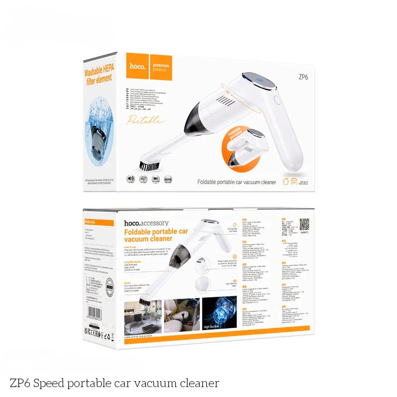 Hoco ZP6 Cordless Vacuum Cleaner For Use In The Car / Home