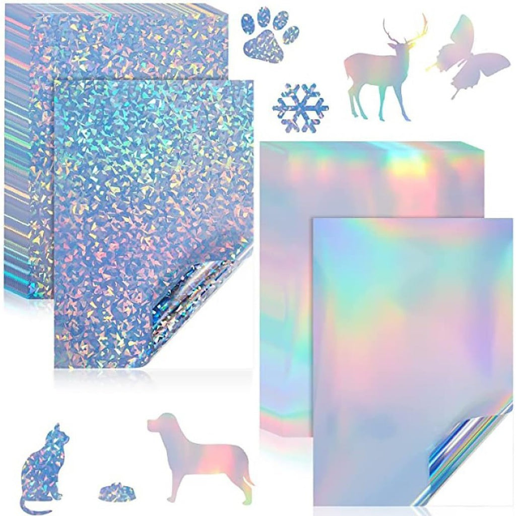 Holographic PET Vinyl Sticker Paper – Regular/ A4/ 20 Sheets