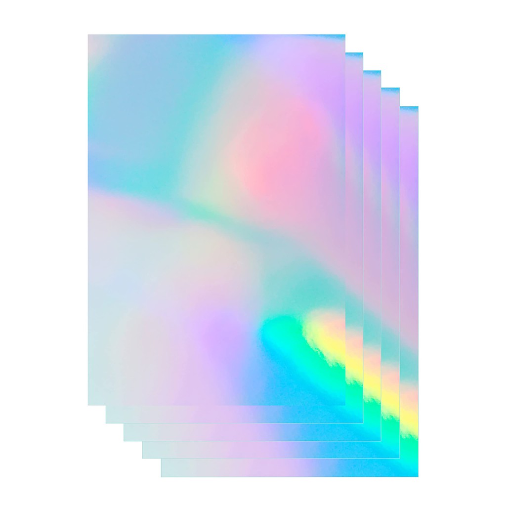 Holographic PET Vinyl Sticker Paper – Regular/ A4/ 20 Sheets