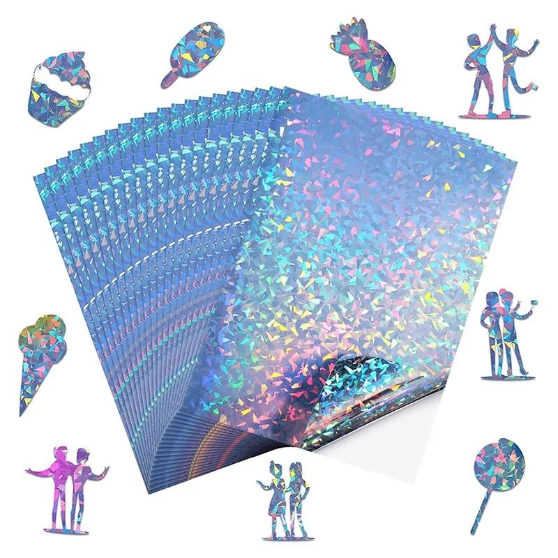 Holographic PET Vinyl Sticker Paper – Starry Sky/ A4/ 20 Sheets