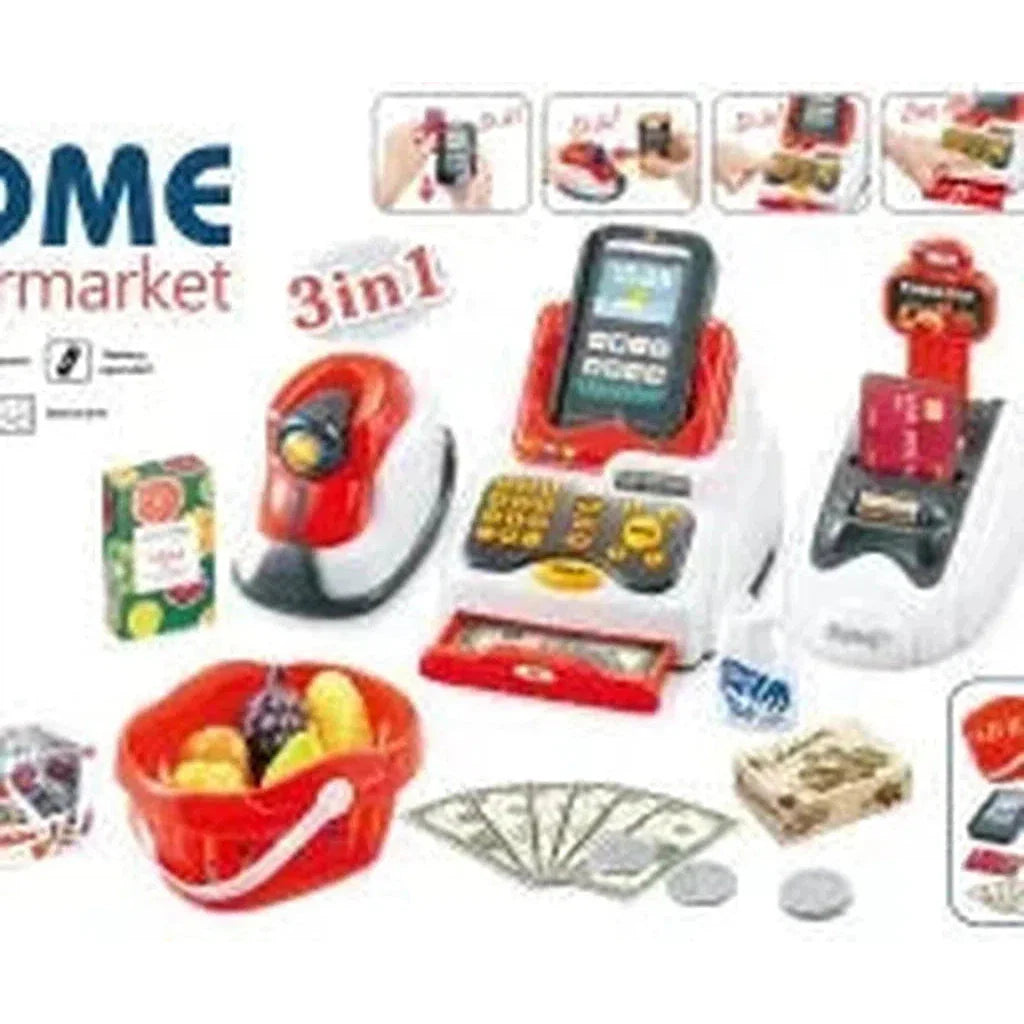Home Supermarket 3 In 1 Play Set-668-122