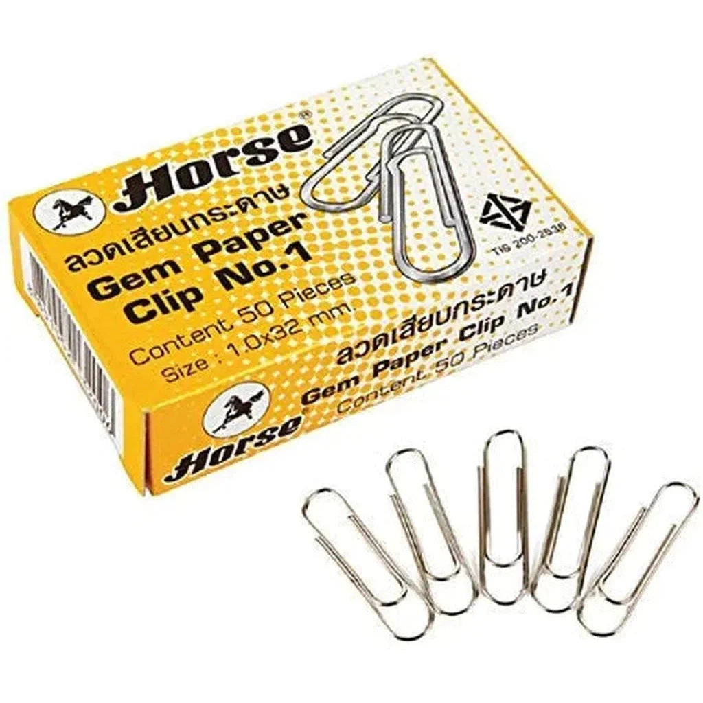 Horse Paper Clips 50pcs/Box  12box/Pck