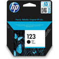 HP 123 Black Ink Cartridge - 120 Pages / Black Color / Ink Cartridge