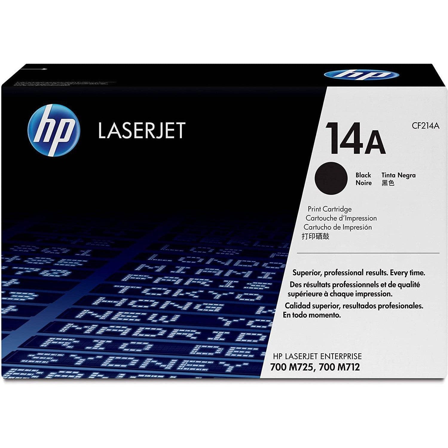 HP 14A Black Original LaserJet Toner Cartridge - 10000 Pages / Black Color / Toner Cartridge
