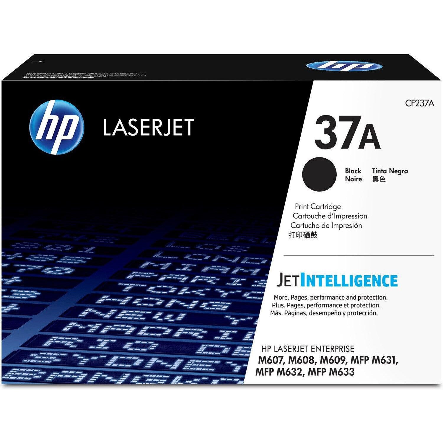 HP 37A Black LaserJet Toner Cartridge - 11k pages / Black Color / Toner Cartridge