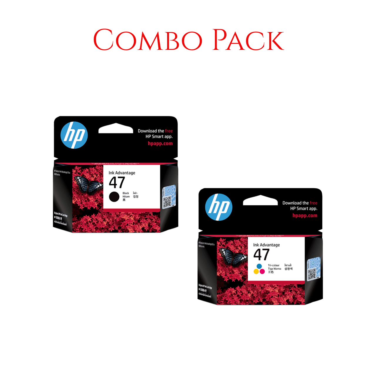 Hp 47 Original Ink Cartridge Combo Pack