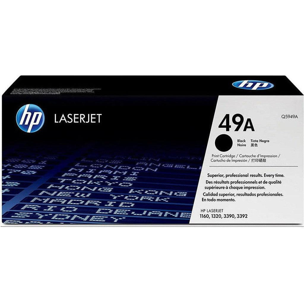 HP 49A Black Original LaserJet Toner Cartridge (Q5949A)