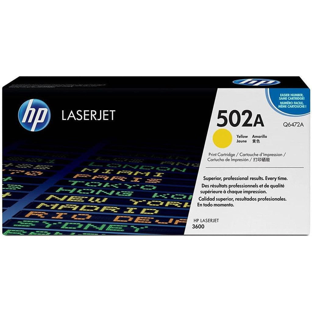 Hp 502A Q6472A Toner Cartridge Yellow