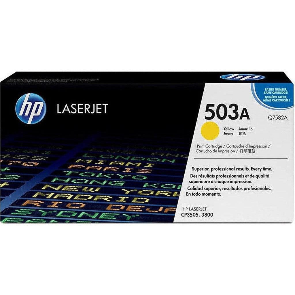 Hp 503A Toner Cartridge Yellow Q7582A