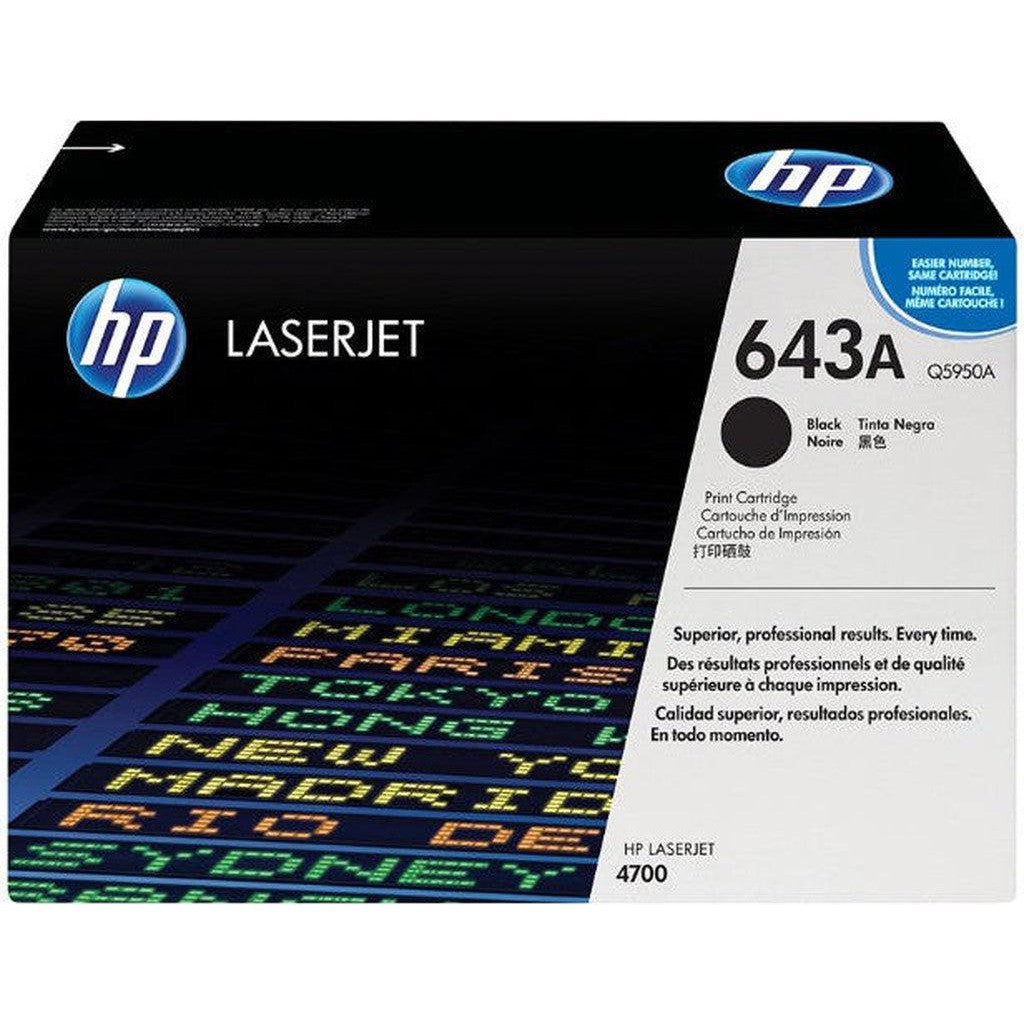 Hp 643A Black Original Laserjet Toner Cartridge Q5950A