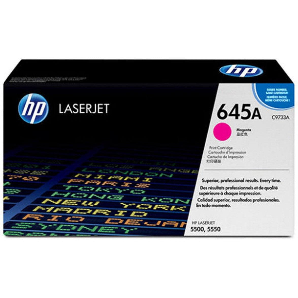 Hp 645A Magenta Laserjet Toner Cartridge C9733A