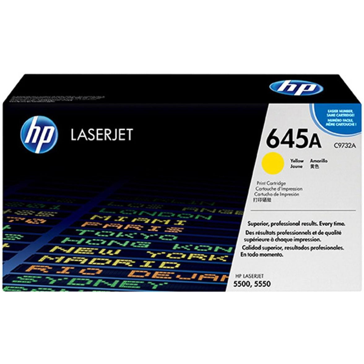 Hp 645A Yellow Laserjet Toner Cartridge C9732A
