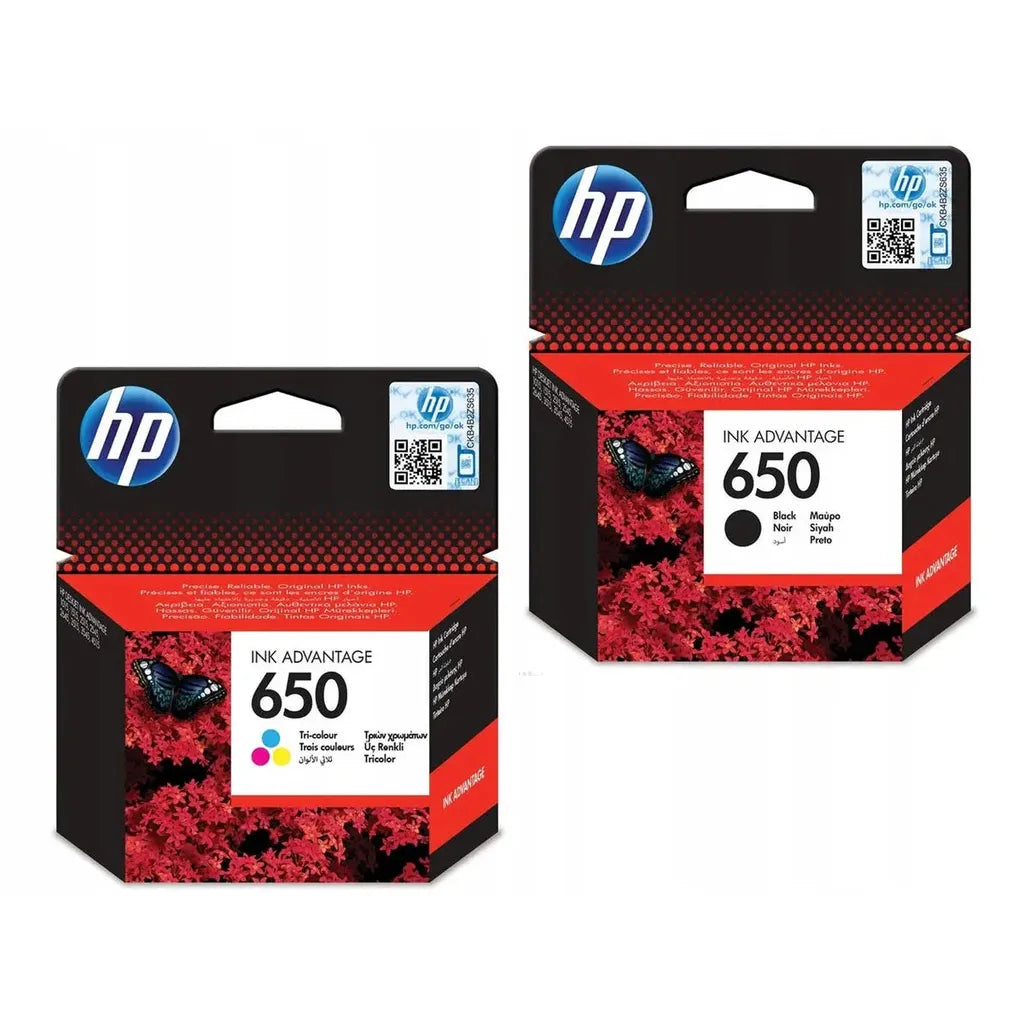 Hp 650 Original Ink Advantage Cartridge Combo Pack