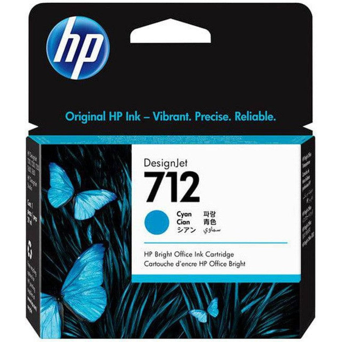 Hp 712 Cyan Design Jet Ink Cartridge - 29 Ml / Cyan Color / Ink Cartridge