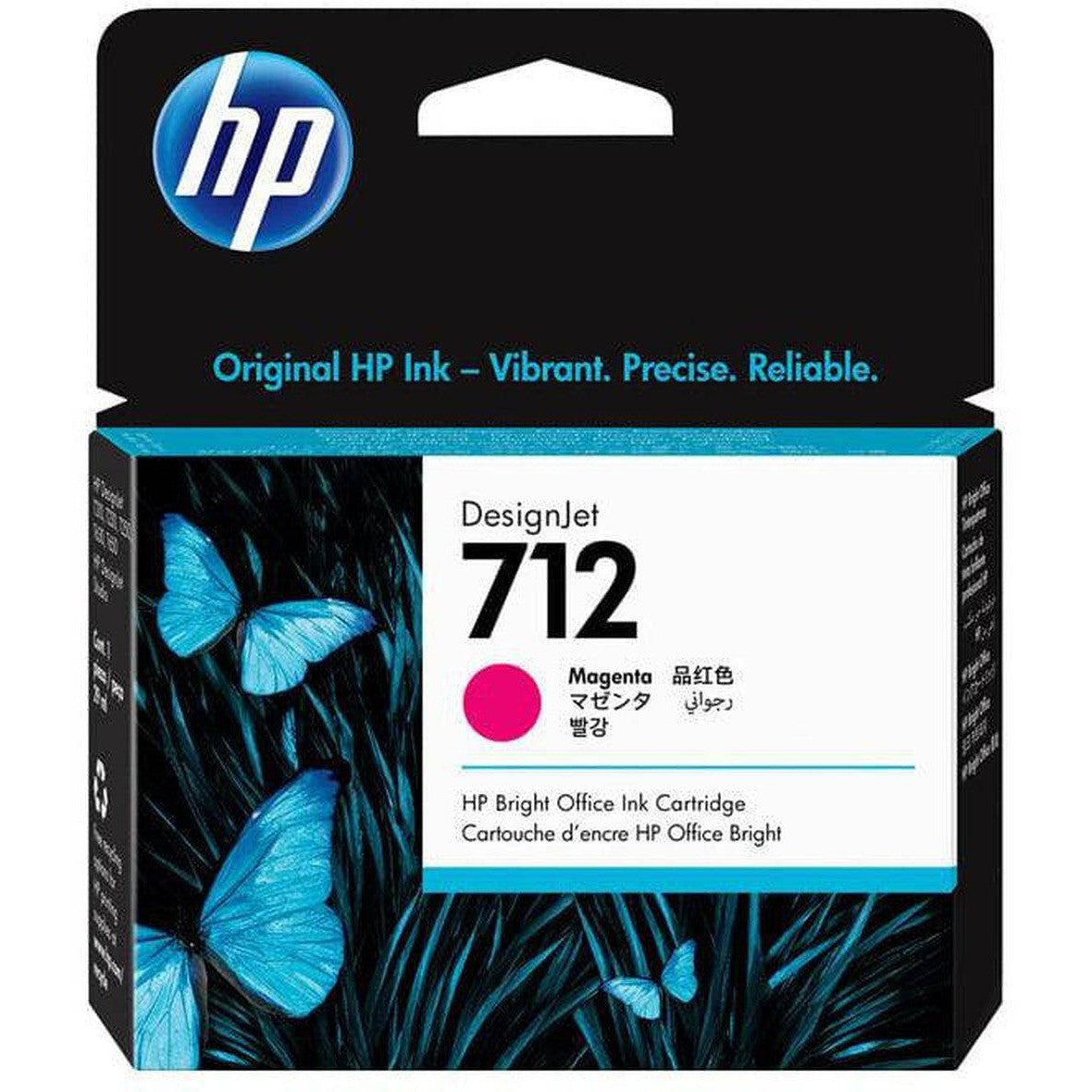Hp 712 Magenta Design Jet Ink Cartridge - 29 Ml / Magenta Color / Ink Cartridge