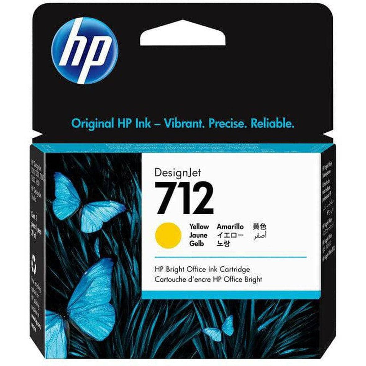 Hp 712 Yellow Design Jet Ink Cartridge - 29 Ml / Yellow Color / Ink Cartridge