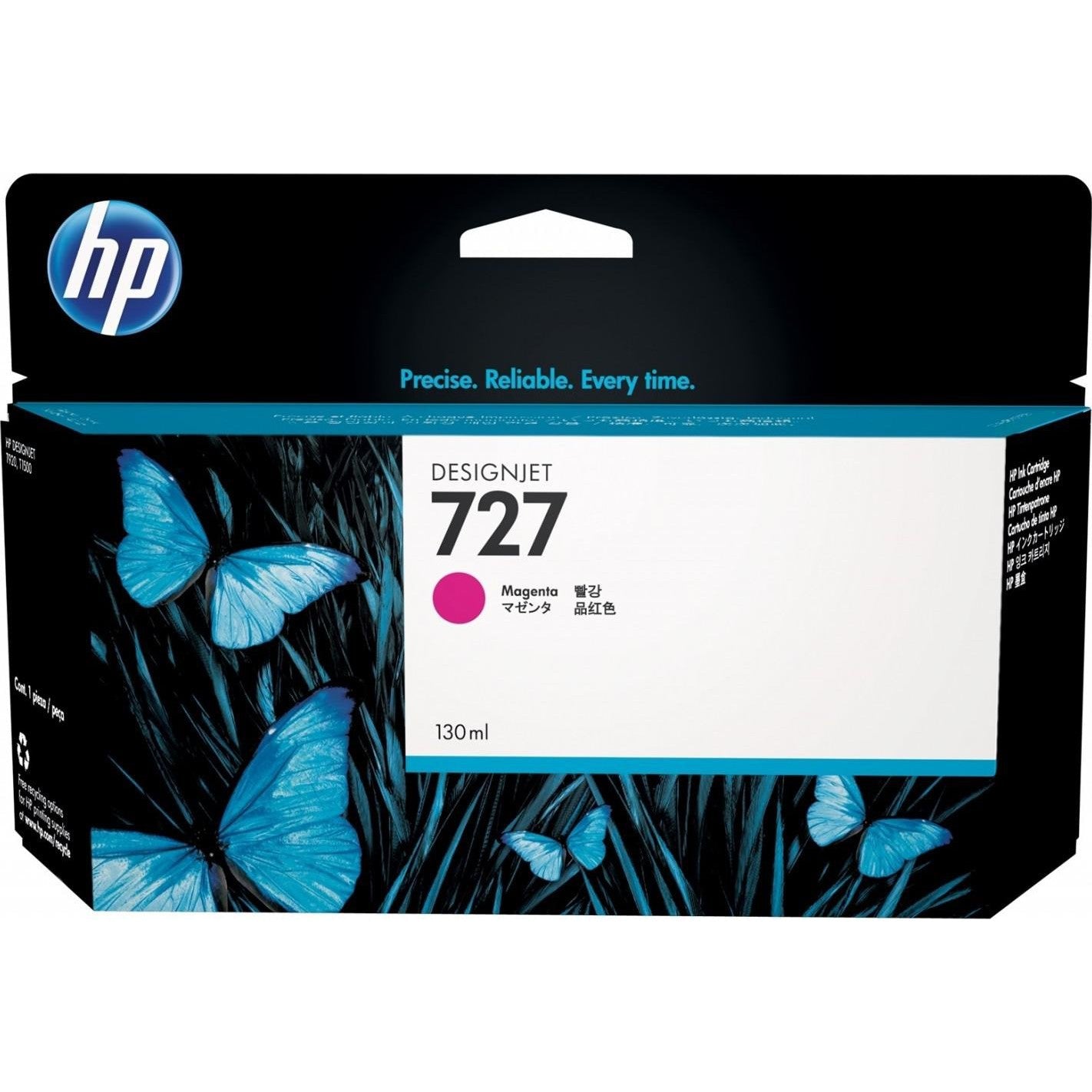 Hp 727 Magenta  130Ml Ink Cartridge B3P20A